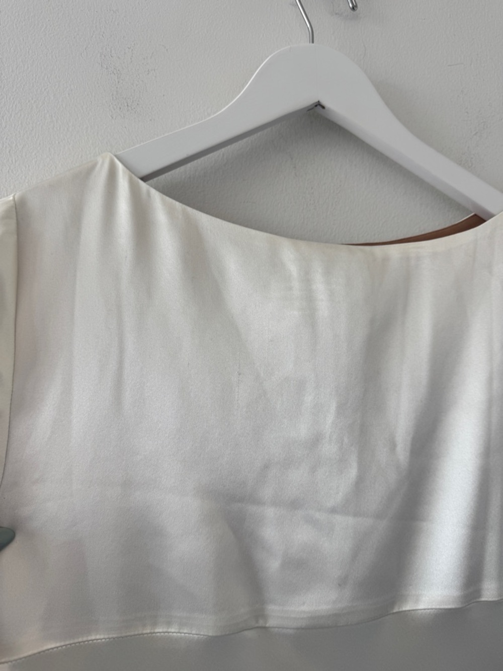 REFORMATION Blanche Silk Dress in Ivory - Picture 11 of 11